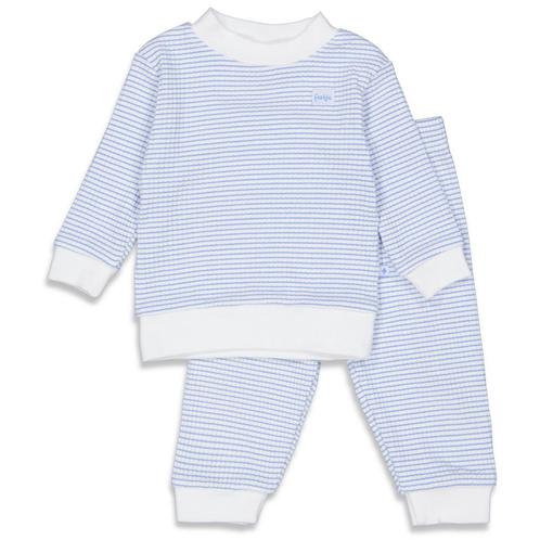 Feetje - Pyjama Wafel Blauw, Kinderen en Baby's, Kinderkleding | Maat 98, Jongen, Nieuw, Nacht- of Onderkleding, Ophalen of Verzenden