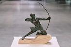 Max le Verrier - sculptuur, Art Deco SPARTIATE Archer - 27