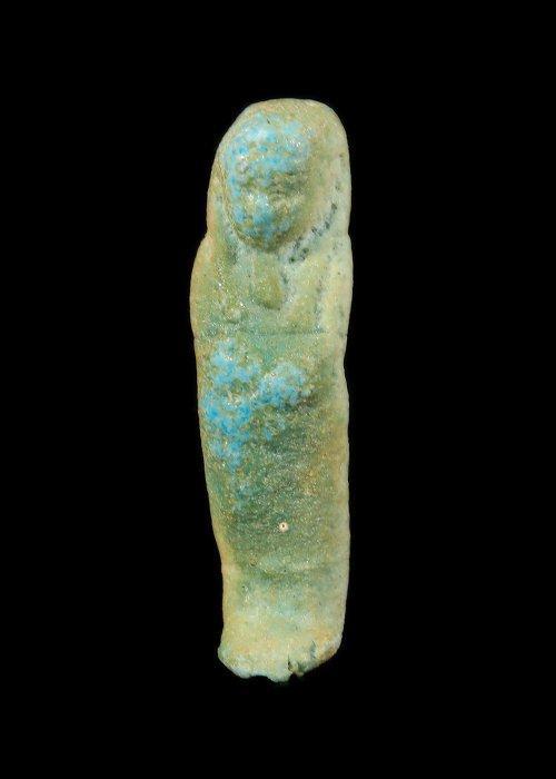 Oude Egypte, late periode Faience Shabti (Zonder, Antiek en Kunst, Antiek | Overige Antiek