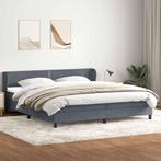 vidaXL Boxspringbed met matrassen 180x220 cm fluweel, Huis en Inrichting, Slaapkamer | Bedden, Verzenden, Nieuw, Grijs, Stof