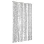 Chenille Vliegengordijn Grijs | Tweedekansje | 51%, Doe-het-zelf en Verbouw, Deuren en Horren, 100 tot 120 cm, Kunststof, 215 cm of meer