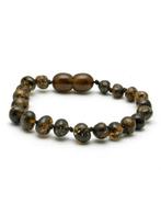 Barnsteen baby-peuter armbandje - olive (14 cm), Nieuw