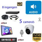 Escape room large camera set 5 audio cameras uit te breiden, Verzenden, Nieuw