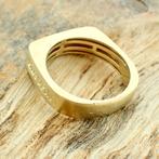 Gouden vierkante gematteerde ring; Marc O Polo (uniek), Goud, Gebruikt, Ophalen of Verzenden, Dame of Heer