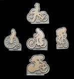 ZOMER-OPRUIMING: Rijwielgeschiedenis pins- serie van 5 stuks, Verzamelen, Speldjes, Pins en Buttons, Verzenden, Nieuw, Transport