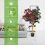 Kunstm120cm Hoge Groene Ingemaakte Ficus Boomatige Boom Real, Huis en Inrichting, Woonaccessoires | Kunstplanten en Kunstbloemen