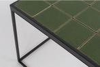 2dekans | Zuiver Glazed Salontafel 93x42,5 cm Groen, Huis en Inrichting, Ophalen of Verzenden, Zo goed als nieuw