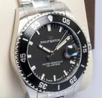 Philip Watch - Caribe Sport - Black - Swiss Made - Date -, Nieuw