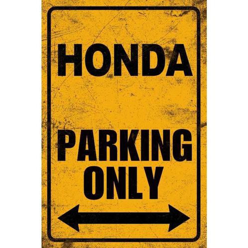 Honda Parking only Parkeerbord Wandbord Tekstbord Bord, Verzamelen, Automerken, Motoren en Formule 1, Auto's, Nieuw, Ophalen of Verzenden