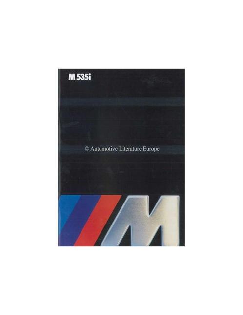 1984 BMW M5 BROCHURE ENGELS, Boeken, Auto's | Folders en Tijdschriften, BMW