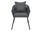 Veiling - Touwstoelen - Set van 2 - Donkergrijs, Nieuw