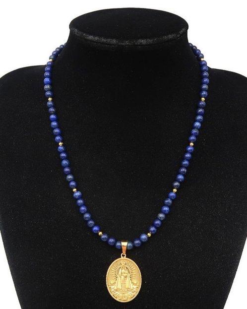 Lapis lazuli - Maagd Maria, Hemelse Koningin – Goddelijk, Antiek en Kunst, Antiek | Boeken en Bijbels