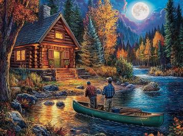 SunsOut puzzel Night Fishing - 1000 van €18,99 voor €15,20 beschikbaar voor biedingen