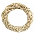 Krans wilgentenen 25 cm. naturel lichtbruin gebleekt wicker, Ophalen of Verzenden, Nieuw