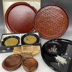 Grote Japanse lakwerk- en houtbewerkingserviesset – Vintage