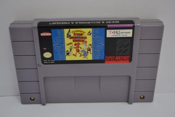 The Adventures of Rocky and Bullwinkle and Friends (SNES, Spelcomputers en Games, Games | Nintendo Super NES, Zo goed als nieuw