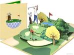 Wenskaart Golf - Golfclub Hole in One pop-up kaart, Verzenden, Nieuw