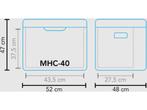 Mestic MHC-40 Koelbox Hybride AC/DC - 42L inhoud - 12V en, Verzenden, Zo goed als nieuw