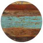 vidaXL Tafelblad rond 15-16 mm 60 cm massief gerecycled hout, Huis en Inrichting, Tafels | Eettafels, Verzenden, Nieuw