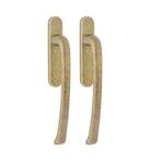 Hefschuifdeurgreep Priamo dubbel blind - messing getrommeld, Verzenden, Nieuw