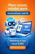 Binnen 1 week jouw webshop live vanaf €395, Ook voor bedrijven, Webdesign en Website bouw