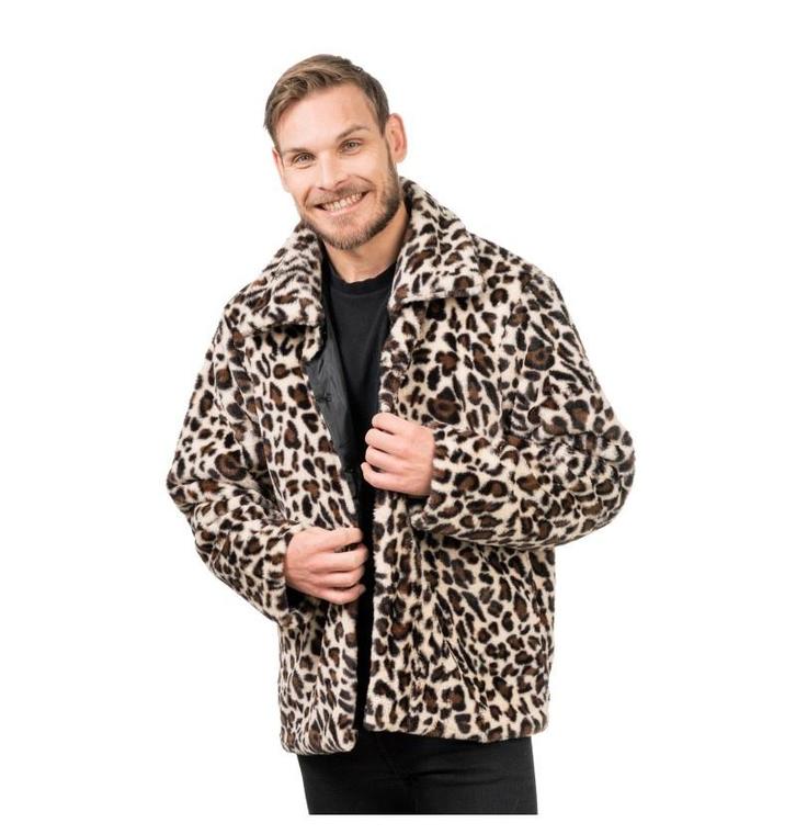 Luipaardprint Jas Heren, Kleding | Heren, Carnavalskleding en Feestkleding, Nieuw, Ophalen of Verzenden