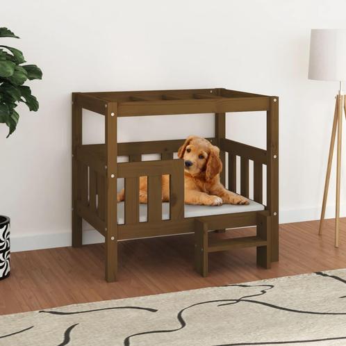 vidaXL Hondenmand 75,5x63,5x70 cm massief grenenhout, Dieren en Toebehoren, Honden-accessoires, Nieuw, Verzenden