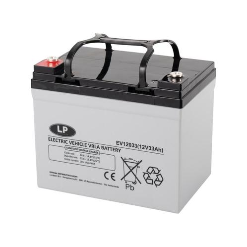 Landport (LP) EV12033 accu 12 volt 33 ah Electric Vehicle, Caravans en Kamperen, Camper-accessoires, Nieuw, Ophalen of Verzenden