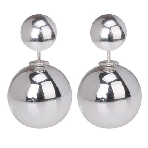 Fako Bijoux® - Oorbellen - Double Dots - Parel -, Sieraden, Tassen en Uiterlijk, Oorbellen, Verzenden