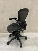 Bureaustoel Herman Miller Aeron Maat B, 5 Jaar Garantie, Verzenden, Zwart, Zo goed als nieuw, Bureaustoel
