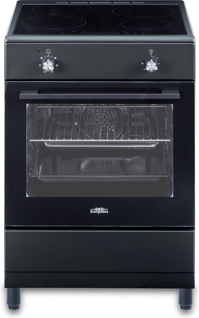 inductie fornuis 60cm Everglades, Witgoed en Apparatuur, Fornuizen, Vrijstaand, 4 kookzones, Energieklasse A of zuiniger, Grill