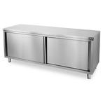HCB Pro-line Werkkast - schuifdeuren - 200 cm - RVS, Verzenden, Nieuw in verpakking, RVS Meubilair