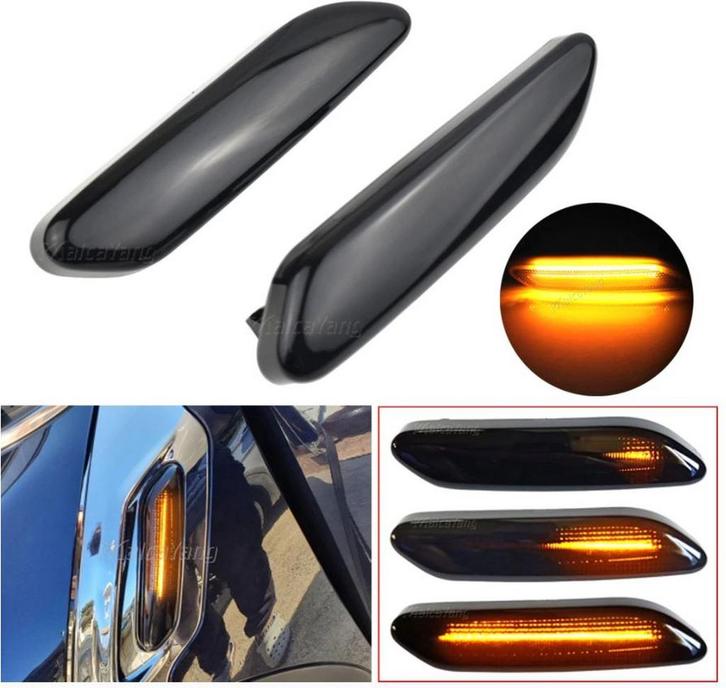 Dynamisch knipperlicht ZWART tbv Mini Cooper R60 Countryman, Auto-onderdelen, Verlichting