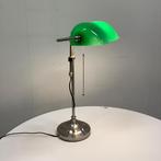 Notaris / bankiers bureaulamp, Groen - Gratis Bezorging, Huis en Inrichting, Lampen | Tafellampen, Ophalen of Verzenden, Gebruikt