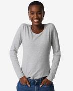 HEMA Dames T-shirt lichtgrijs 2 voor 24.99, Verzenden, Nieuw