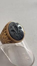 Zegelring - 18 karaat Geel goud, Sieraden, Tassen en Uiterlijk