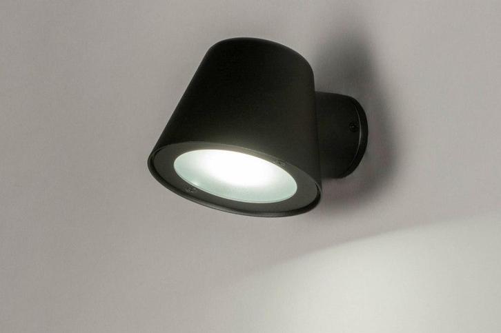 Rietveld Wandlampen - Zwart - Metaal, Aluminium, Huis en Inrichting, Lampen | Wandlampen, Verzenden