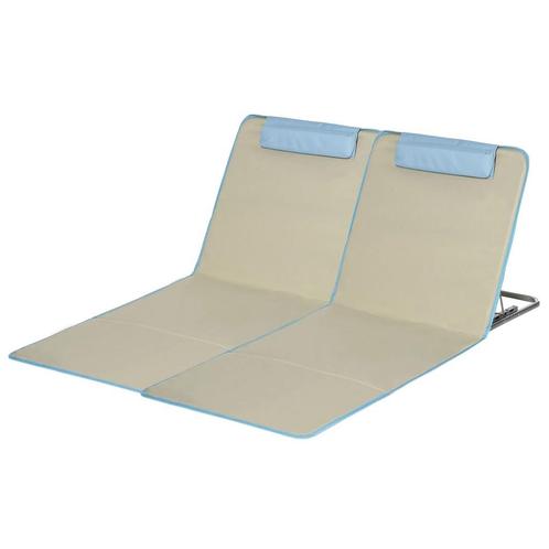 TRUUSK Strandmat, Set Van 2 Opvouwbare Strandligstoel Met Ho, Tuin en Terras, Overige Tuin en Terras, Nieuw, Verzenden