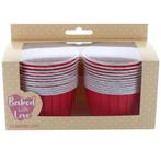Culpitt Cupcake Cups Rood 60mm 24st., Verzenden, Nieuw