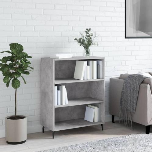 vidaXL Schappenkast 69,5x32,5x90 cm bewerkt hout betongrijs, Huis en Inrichting, Kasten | Buffetkasten, 25 tot 50 cm, Nieuw, Overige houtsoorten