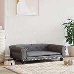 vidaXL Hondenmand 95x55x30 cm kunstleer grijs, Dieren en Toebehoren, Verzenden, Nieuw