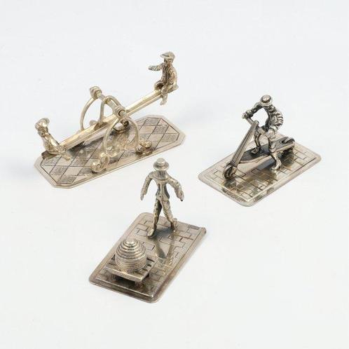 Imker | Wipwap | Step - NO RESERVE - Miniatuur figuur (3) -, Antiek en Kunst, Antiek | Goud en Zilver