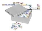 Domino Dubbel 15 in blik | Philos - Gezelschapsspellen, Hobby en Vrije tijd, Gezelschapsspellen | Bordspellen, Verzenden, Nieuw