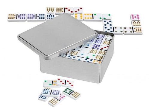 Domino Dubbel 15 in blik | Philos - Gezelschapsspellen, Hobby en Vrije tijd, Gezelschapsspellen | Bordspellen, Nieuw, Verzenden