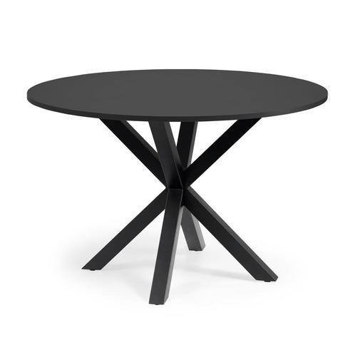 *WOONWINKEL* Kave Home Full Argo Ronde Eettafel Modern Zwart, Huis en Inrichting, Tafels | Eettafels, Nieuw, Verzenden