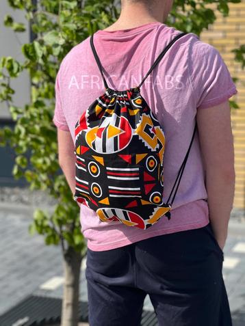 Afrikaanse print rugzak / Gymtas / Schooltas met rijgkoord - beschikbaar voor biedingen