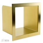 Gouden inzetstuk tbv inbouw reserve closetrolhouder, Verzenden, Nieuw