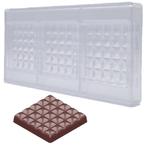 Chocolademal Chocolate World Tablet (3x) 80x80x16mm, Verzenden, Nieuw