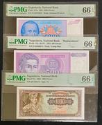 Joegoslavië. - 6 banknotes - all graded - various dates, Postzegels en Munten, Bankbiljetten | Europa | Niet-Eurobiljetten