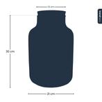 Terrarium fles met verlichting - Milky - Ø 21 cm  30 cm, Verzenden